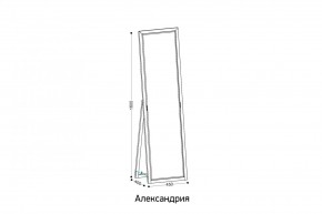 АЛЕКСАНДРИЯ-9.1 Зеркало напольное в Муравленко - muravlenko.ok-mebel.com | фото 2
