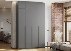 Антресоль 1600 «ШК-5» Графит серый в Муравленко - muravlenko.ok-mebel.com | фото 4