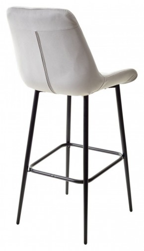 Барный стул ХОФМАН, цвет H-09 Светло-серый, велюр / черный каркас М-City в Муравленко - muravlenko.ok-mebel.com | фото 6