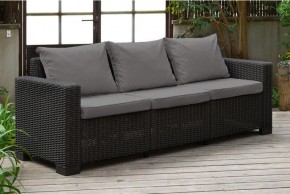 Диван Калифорния 3-х местный (California 3 Sofa), графит в Муравленко - muravlenko.ok-mebel.com | фото
