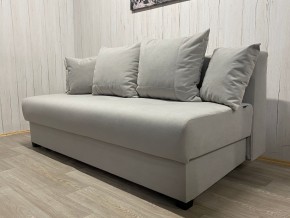 Диван Комфорт-1 (НПБ) велюр Luma 13 св.серый в Муравленко - muravlenko.ok-mebel.com | фото 2