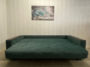Диван Престиж-15 (НПБ+МДФ) велюр Sensey bottle green в Муравленко - muravlenko.ok-mebel.com | фото 4