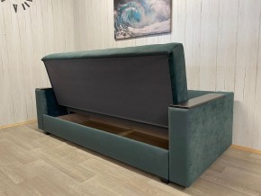 Диван Престиж-15 (НПБ+МДФ) велюр Sensey bottle green в Муравленко - muravlenko.ok-mebel.com | фото 5