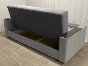 Диван Престиж-15 (НПБ+МДФ) велюр Sensey silver в Муравленко - muravlenko.ok-mebel.com | фото 4