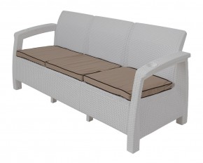 Диван Yalta Premium Sofa 3 Set (Ялта) белый (+подушки под спину) в Муравленко - muravlenko.ok-mebel.com | фото