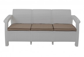 Диван Yalta Premium Sofa 3 Set (Ялта) белый (+подушки под спину) в Муравленко - muravlenko.ok-mebel.com | фото 2