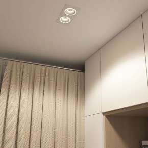 DK2062-WH Встраиваемый светильник, IP 20, до 15 Вт, GU10, LED, белый, алюминий в Муравленко - muravlenko.ok-mebel.com | фото 4