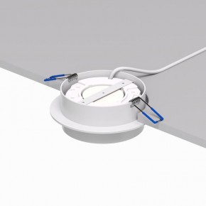 DK2090-WH Встраиваемый светильник FLAT, IP 20, до 15 Вт, GX53, LED, белый, алюминий в Муравленко - muravlenko.ok-mebel.com | фото 3