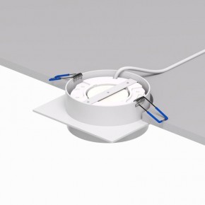 DK2091-WH Встраиваемый светильник FLAT, IP 20, до 15 Вт, GX53, LED, белый, алюминий в Муравленко - muravlenko.ok-mebel.com | фото 4
