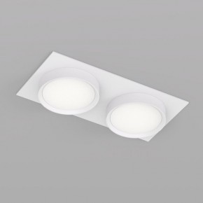 DK2092-WH Встраиваемый светильник FLAT, IP 20, до 15 Вт, GX53, LED, белый, алюминий в Муравленко - muravlenko.ok-mebel.com | фото 2