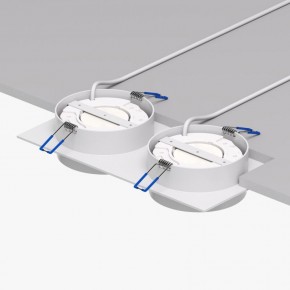 DK2092-WH Встраиваемый светильник FLAT, IP 20, до 15 Вт, GX53, LED, белый, алюминий в Муравленко - muravlenko.ok-mebel.com | фото 4
