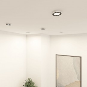 DK2441-WB Встраиваемый светильник DUAL 9+9 Вт, LED 4000K, IP 20, d120mm, белый/черный, алюминий/акрил в Муравленко - muravlenko.ok-mebel.com | фото 6