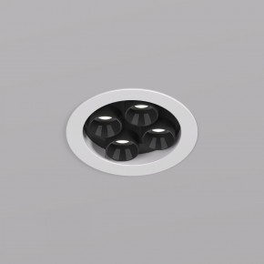 DK2510-WB Встраиваемый светильник SPACE со светодиодом d65 220V 8W 38° 4000К IP20 белый/черный алюминий в Муравленко - muravlenko.ok-mebel.com | фото