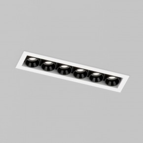 DK2514-WB Встраиваемый светильник SPACE со светодиодом L126mm 220V 10W 38° 4000К IP20 белый/черный алюминий в Муравленко - muravlenko.ok-mebel.com | фото