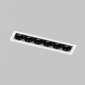 DK2514-WB Встраиваемый светильник SPACE со светодиодом L126mm 220V 10W 38° 4000К IP20 белый/черный алюминий в Муравленко - muravlenko.ok-mebel.com | фото 2