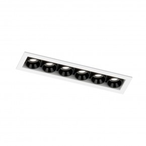 DK2514-WB Встраиваемый светильник SPACE со светодиодом L126mm 220V 10W 38° 4000К IP20 белый/черный алюминий в Муравленко - muravlenko.ok-mebel.com | фото 5