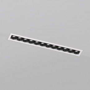 DK2515-WB Встраиваемый светильник SPACE со светодиодом L240mm 220V 20W 38° 4000К IP20 белый/черный алюминий в Муравленко - muravlenko.ok-mebel.com | фото