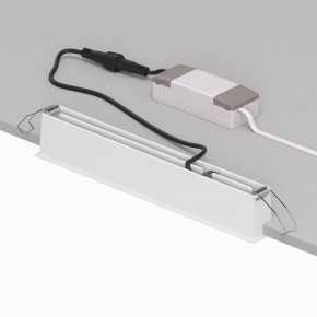 DK2515-WB Встраиваемый светильник SPACE со светодиодом L240mm 220V 20W 38° 4000К IP20 белый/черный алюминий в Муравленко - muravlenko.ok-mebel.com | фото 3