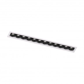 DK2515-WB Встраиваемый светильник SPACE со светодиодом L240mm 220V 20W 38° 4000К IP20 белый/черный алюминий в Муравленко - muravlenko.ok-mebel.com | фото 4