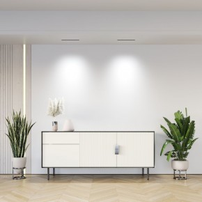 DK2515-WB Встраиваемый светильник SPACE со светодиодом L240mm 220V 20W 38° 4000К IP20 белый/черный алюминий в Муравленко - muravlenko.ok-mebel.com | фото 7