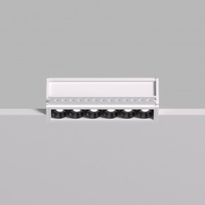 DK2531-WB Встраиваемый светильник SPACE со светодиодом под шпатлевку L126mm 220V 10W 38° 4000К IP20 белый/черный алюминий в Муравленко - muravlenko.ok-mebel.com | фото 3
