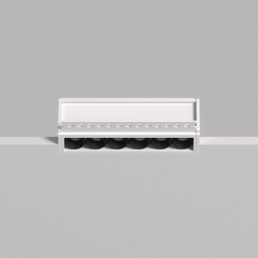 DK2531-WB Встраиваемый светильник SPACE со светодиодом под шпатлевку L126mm 220V 10W 38° 4000К IP20 белый/черный алюминий в Муравленко - muravlenko.ok-mebel.com | фото 4