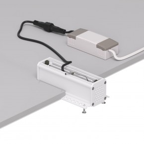DK2531-WB Встраиваемый светильник SPACE со светодиодом под шпатлевку L126mm 220V 10W 38° 4000К IP20 белый/черный алюминий в Муравленко - muravlenko.ok-mebel.com | фото 5