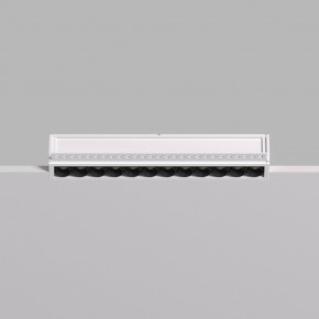 DK2532-WB Встраиваемый светильник SPACE со светодиодом под шпатлевку L240mm 220V 20W 38° 4000К IP20 белый/черный алюминий в Муравленко - muravlenko.ok-mebel.com | фото 4