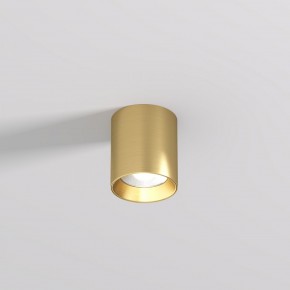 DK2610-SB Накладной светильник SHINE TUBE со светодиодом, D70*H80, IP20, 3000К, 10W, RA?90, сатинированная латунь, алюминий в Муравленко - muravlenko.ok-mebel.com | фото