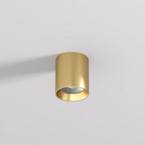 DK2610-SB Накладной светильник SHINE TUBE со светодиодом, D70*H80, IP20, 3000К, 10W, RA?90, сатинированная латунь, алюминий в Муравленко - muravlenko.ok-mebel.com | фото 2