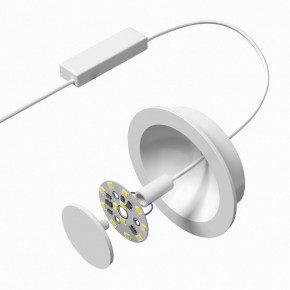 DK2700-WH Встраиваемый светильник, IP 20, 7 Вт, LED 3000, белый, алюминий в Муравленко - muravlenko.ok-mebel.com | фото 4