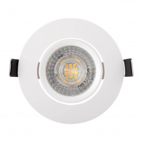 DK3020-WH Встраиваемый светильник, IP 20, 10 Вт, GU5.3, LED, белый, пластик в Муравленко - muravlenko.ok-mebel.com | фото
