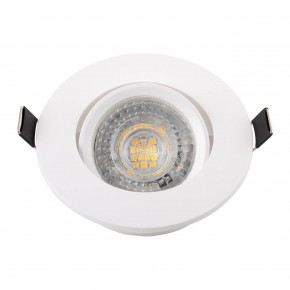 DK3020-WH Встраиваемый светильник, IP 20, 10 Вт, GU5.3, LED, белый, пластик в Муравленко - muravlenko.ok-mebel.com | фото 4