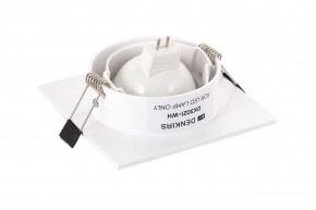 DK3021-WH Встраиваемый светильник, IP 20, 10 Вт, GU5.3, LED, белый, пластик в Муравленко - muravlenko.ok-mebel.com | фото 4