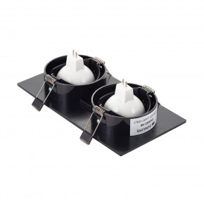 DK3022-BK Встраиваемый светильник, IP 20, 10 Вт, GU5.3, LED, черный, пластик в Муравленко - muravlenko.ok-mebel.com | фото 3