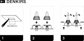 DK3022-BK Встраиваемый светильник, IP 20, 10 Вт, GU5.3, LED, черный, пластик в Муравленко - muravlenko.ok-mebel.com | фото 6