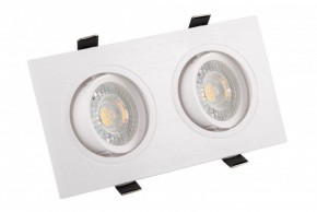 DK3022-WH Встраиваемый светильник, IP 20, 10 Вт, GU5.3, LED, белый, пластик в Муравленко - muravlenko.ok-mebel.com | фото