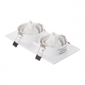 DK3022-WH Встраиваемый светильник, IP 20, 10 Вт, GU5.3, LED, белый, пластик в Муравленко - muravlenko.ok-mebel.com | фото 3