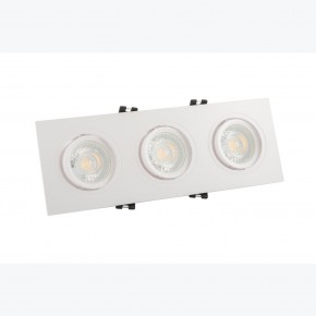 DK3023-WH Встраиваемый светильник, IP 20, 10 Вт, GU5.3, LED, белый, пластик в Муравленко - muravlenko.ok-mebel.com | фото 2