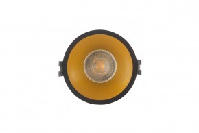 DK3026-BG Встраиваемый светильник, IP 20, 10 Вт, GU5.3, LED, черный/золотой, пластик в Муравленко - muravlenko.ok-mebel.com | фото
