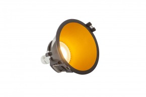 DK3026-BG Встраиваемый светильник, IP 20, 10 Вт, GU5.3, LED, черный/золотой, пластик в Муравленко - muravlenko.ok-mebel.com | фото 3