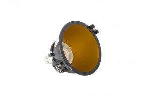 DK3026-BG Встраиваемый светильник, IP 20, 10 Вт, GU5.3, LED, черный/золотой, пластик в Муравленко - muravlenko.ok-mebel.com | фото 4