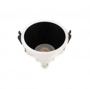 DK3026-WB Встраиваемый светильник, IP 20, 10 Вт, GU5.3, LED, белый/черный, пластик в Муравленко - muravlenko.ok-mebel.com | фото 2