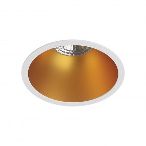 DK3026-WG Встраиваемый светильник, IP 20, 10 Вт, GU5.3, LED, белый/золотой, пластик в Муравленко - muravlenko.ok-mebel.com | фото