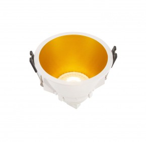 DK3026-WG Встраиваемый светильник, IP 20, 10 Вт, GU5.3, LED, белый/золотой, пластик в Муравленко - muravlenko.ok-mebel.com | фото 4