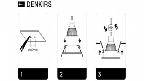 DK3026-WH Встраиваемый светильник, IP 20, 10 Вт, GU5.3, LED, белый, пластик в Муравленко - muravlenko.ok-mebel.com | фото 7