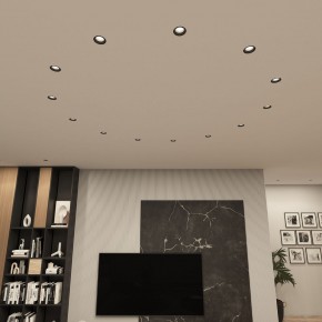 DK3055-BK Встраиваемый светильник, IP 20, 10 Вт, GU5.3, LED, черный, пластик в Муравленко - muravlenko.ok-mebel.com | фото 3