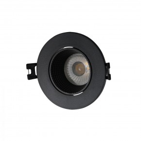 DK3061-BK Встраиваемый светильник, IP 20, 10 Вт, GU5.3, LED, черный/черный, пластик в Муравленко - muravlenko.ok-mebel.com | фото