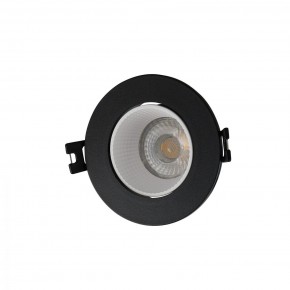 DK3061-BK+WH Встраиваемый светильник, IP 20, 10 Вт, GU5.3, LED, черный/белый, пластик в Муравленко - muravlenko.ok-mebel.com | фото