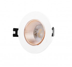 DK3061-WBR Встраиваемый светильник, IP 20, 10 Вт, GU5.3, LED, белый/бронзовый, пластик в Муравленко - muravlenko.ok-mebel.com | фото